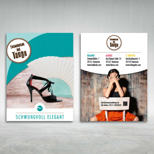 Promotion Kartenserie Tanzschule Vorder- u. Rückseite 3